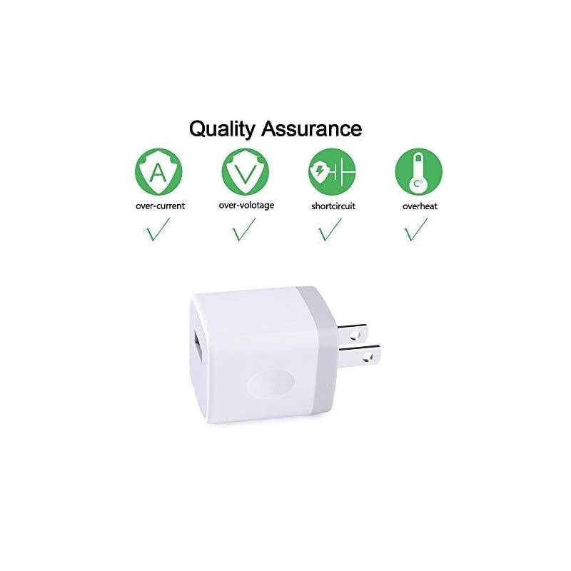 Charger Fast Charging,4Pack 2.1A Charger Box 2 Port Travle Cube Charger Brick Fast Adapter Compatible with iPhone 12/12 Mini/11 Pro Max/Xs Max/SE/8/7/6 Plus,Samasung Galaxy S21 S20 Ultra, LG,Moto