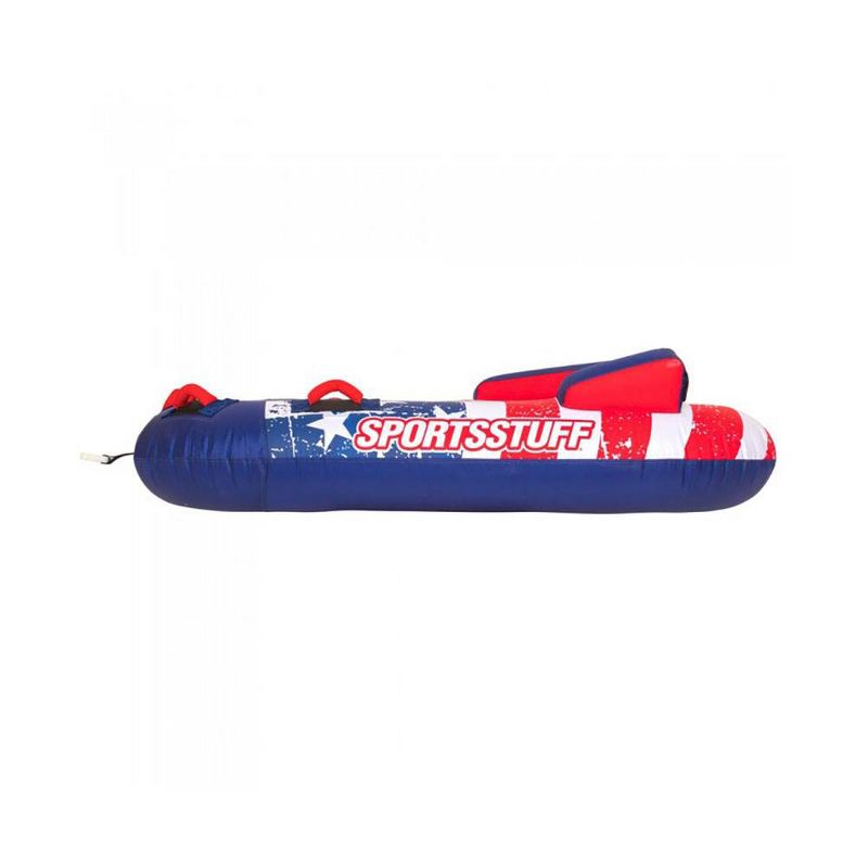 SportsStuff Stars & Stripes 2 Rider Towable Inflatable Tube with Nylon Cover