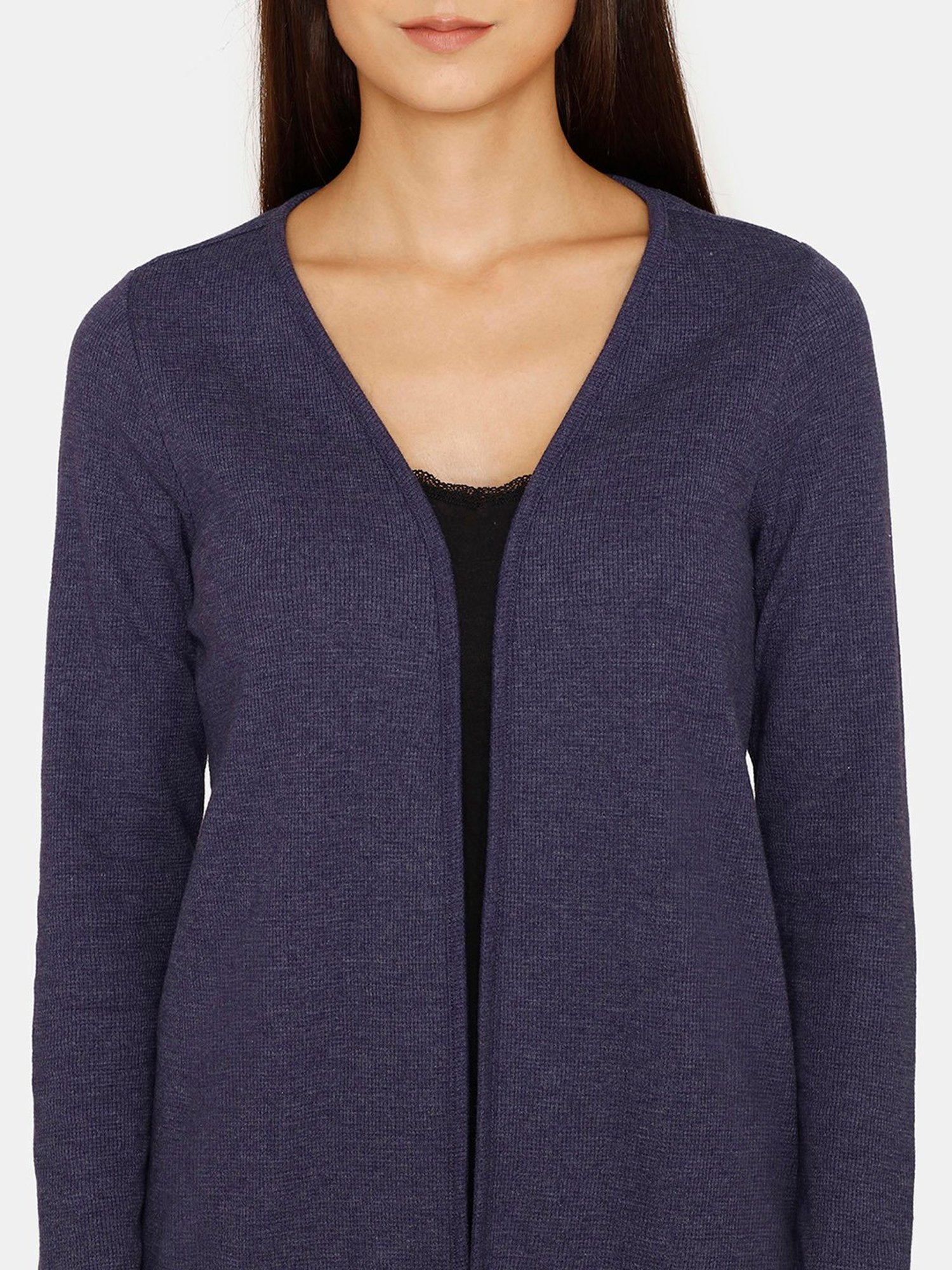 Zivame Blue Long Shrug