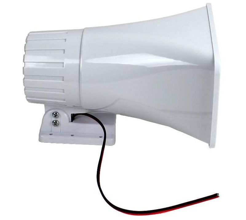 Pyle PHSP5 8" 65W 8-Ohm Indoor & Outdoor PA Horn Speaker 65 Watts, White