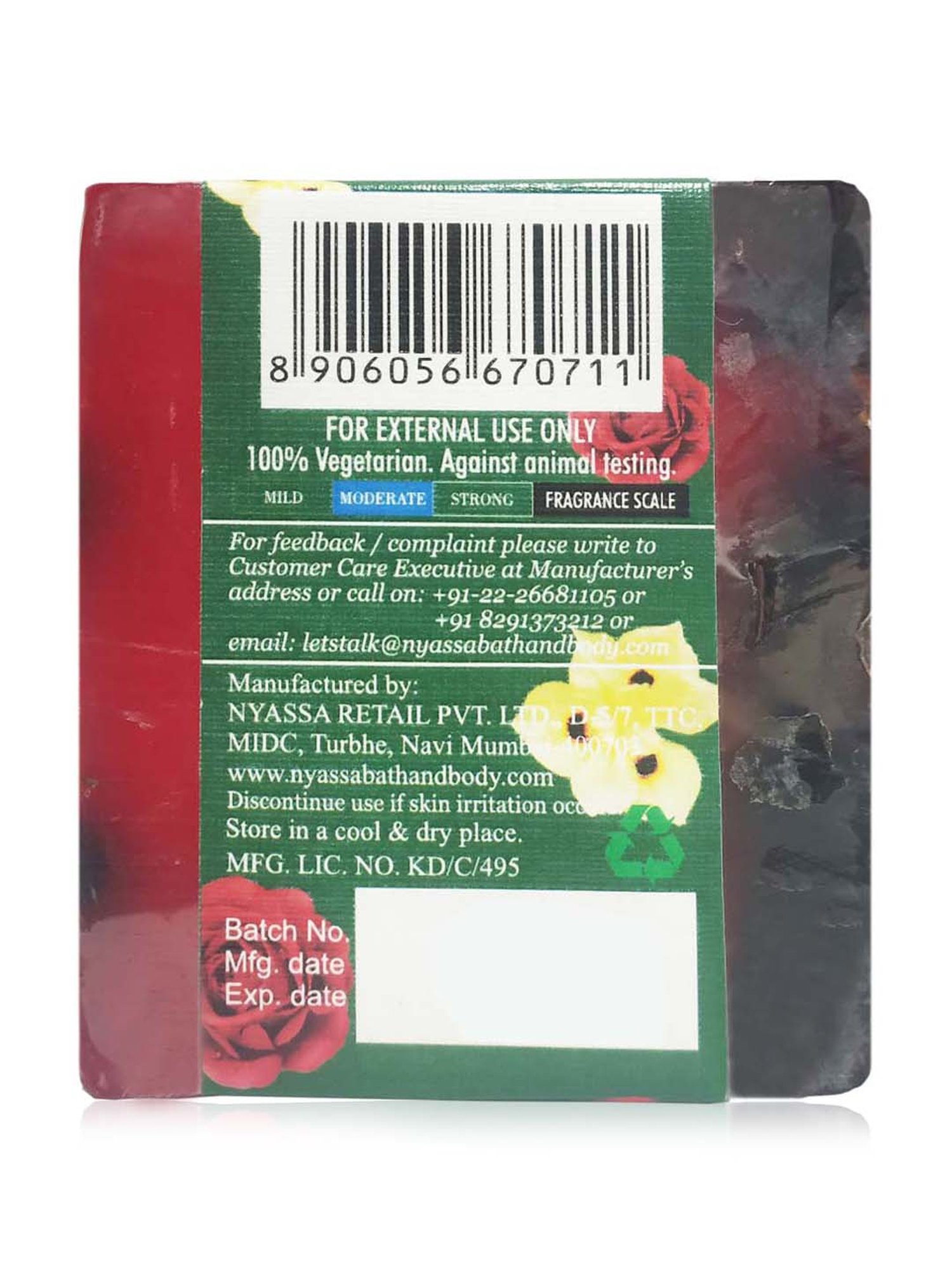 Nyassa Exotic Rose Handmade Soap - 150 gm