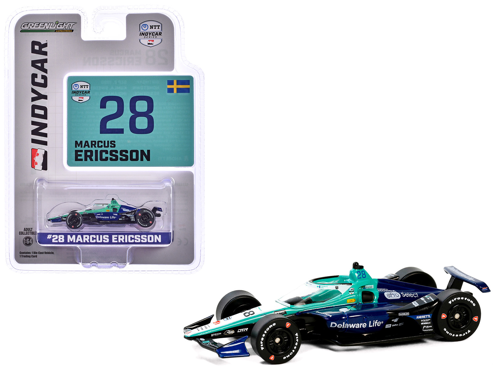 Dallara IndyCar #27 Kyle Kirkwood "AutoNation" Andretti Autosport "NTT IndyCar Series" (2024) 1/18 Diecast Model Car by Greenlight