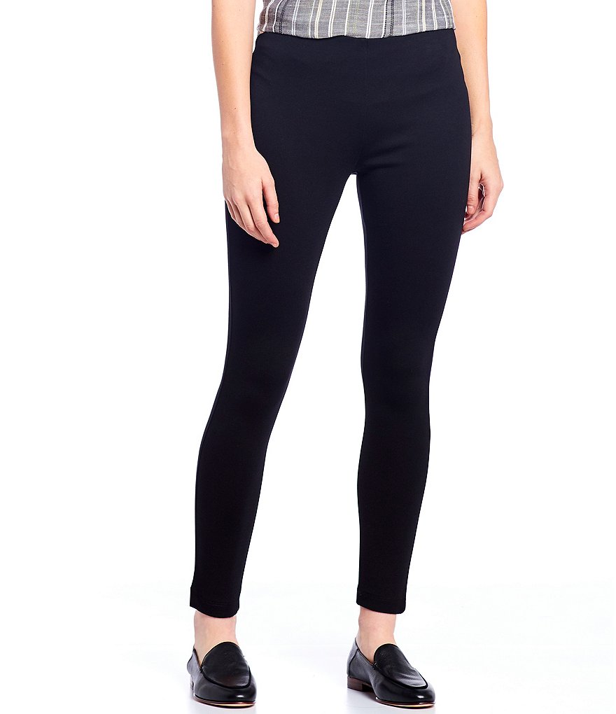 Intro Petite Size Bella Solid Double Knit Slim Her Leggings