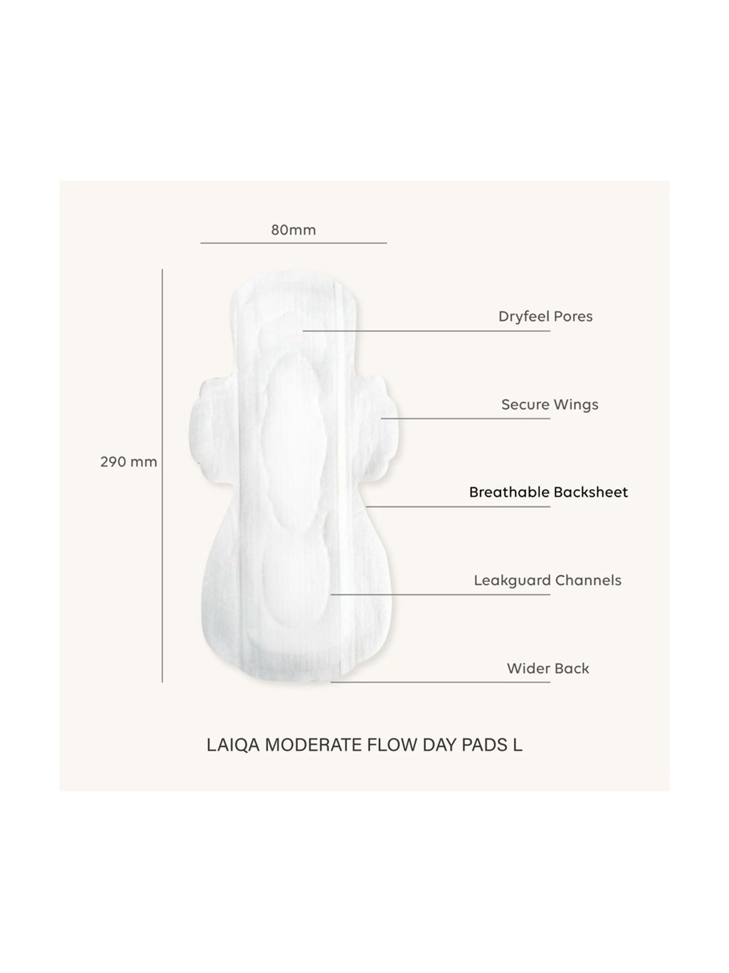 LAIQA Period Pack (Pack of 3) - 40 Pads