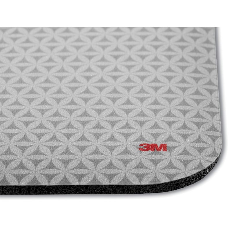 3M Precise Mouse Pad with Gel Wrist Rest - Gray Bitmap - 8" Dimension - Foam