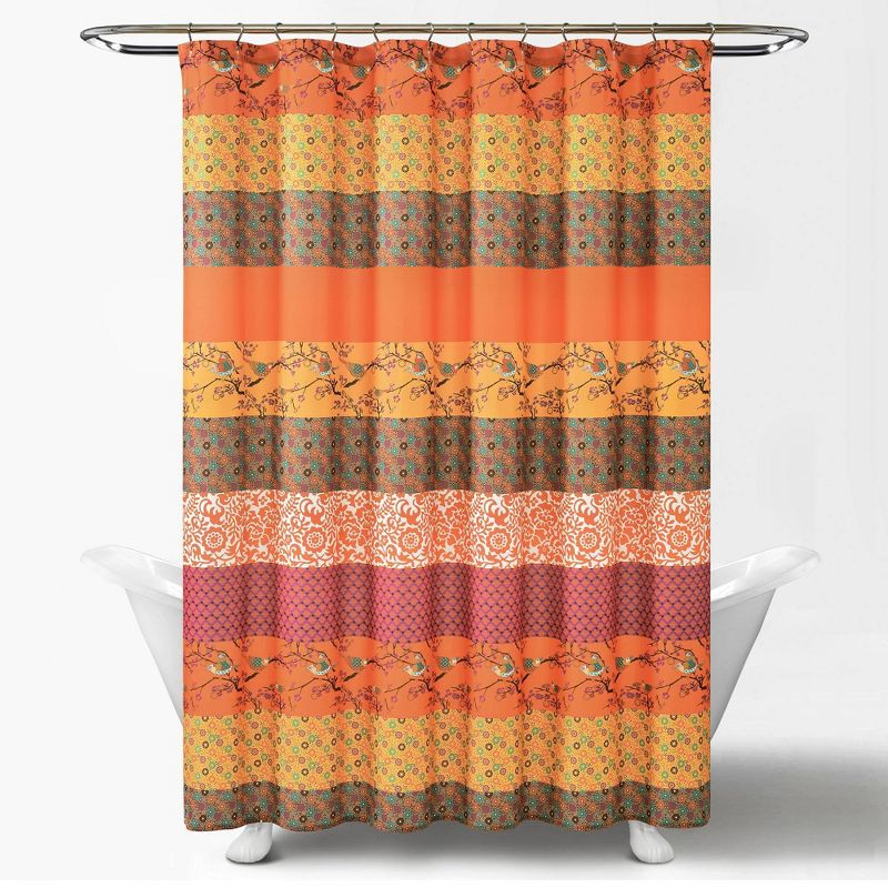 Royal Empire Shower Curtain Orange - Lush Décor