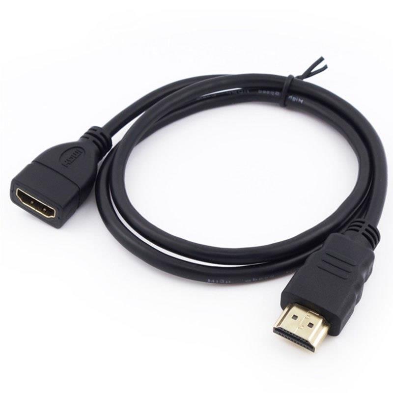 HDMI Extension Cable male to female  HDMI 1080p 3D 1.4v HDMI M/F Extended Cable for HD TV LCD Laptop PS3 Projector