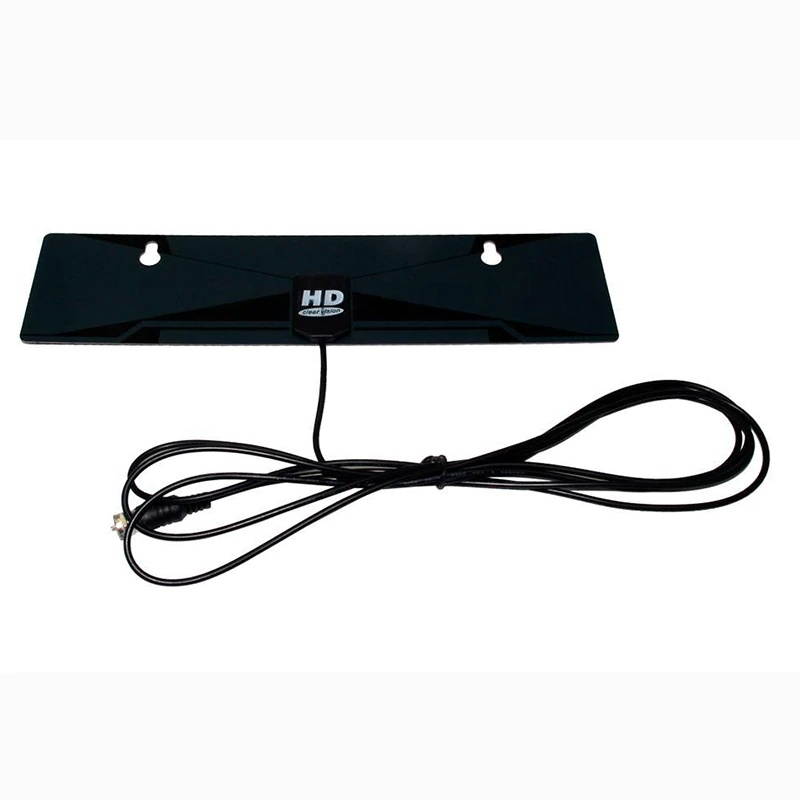 Digital Indoor TV Antenna 1080P HDTV HD VHF UHF FM Flat Box Ready High Gain