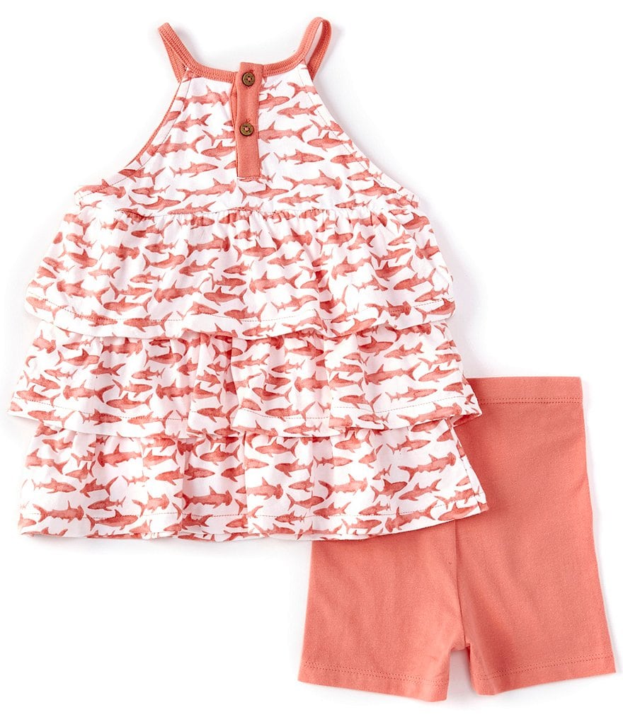 Champion Baby Girls 12-24 Months Short-Sleeve Classic Script Tee & Leggings Set