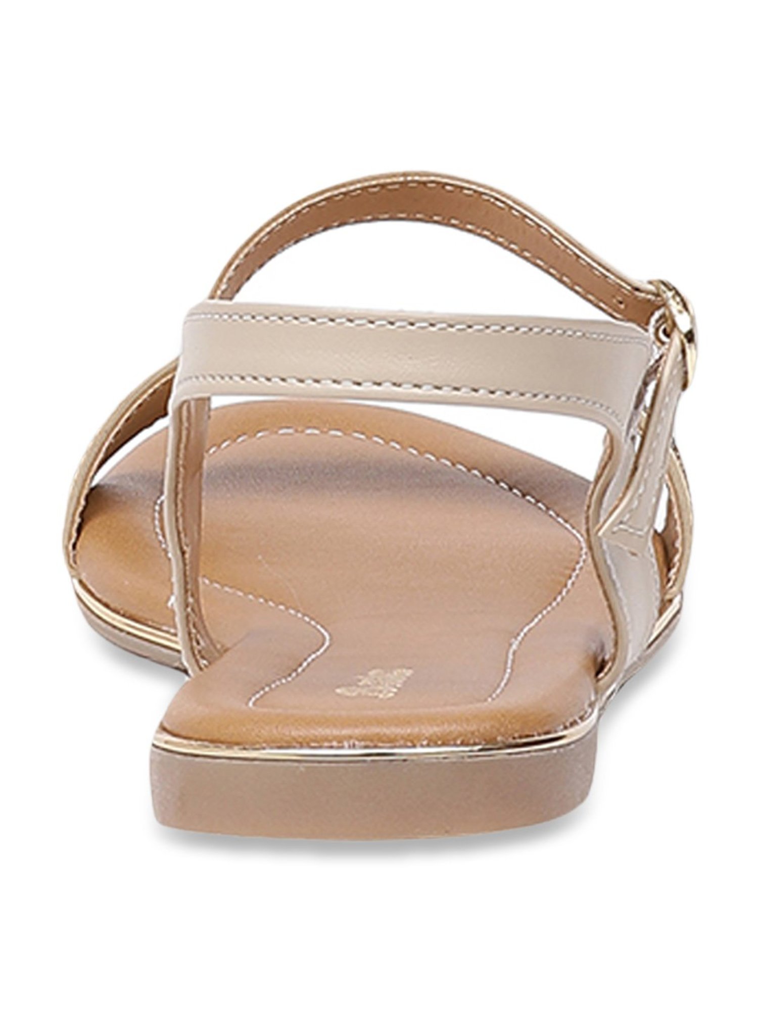 Bata Women's Thea Beige Ankle Strap Sandals