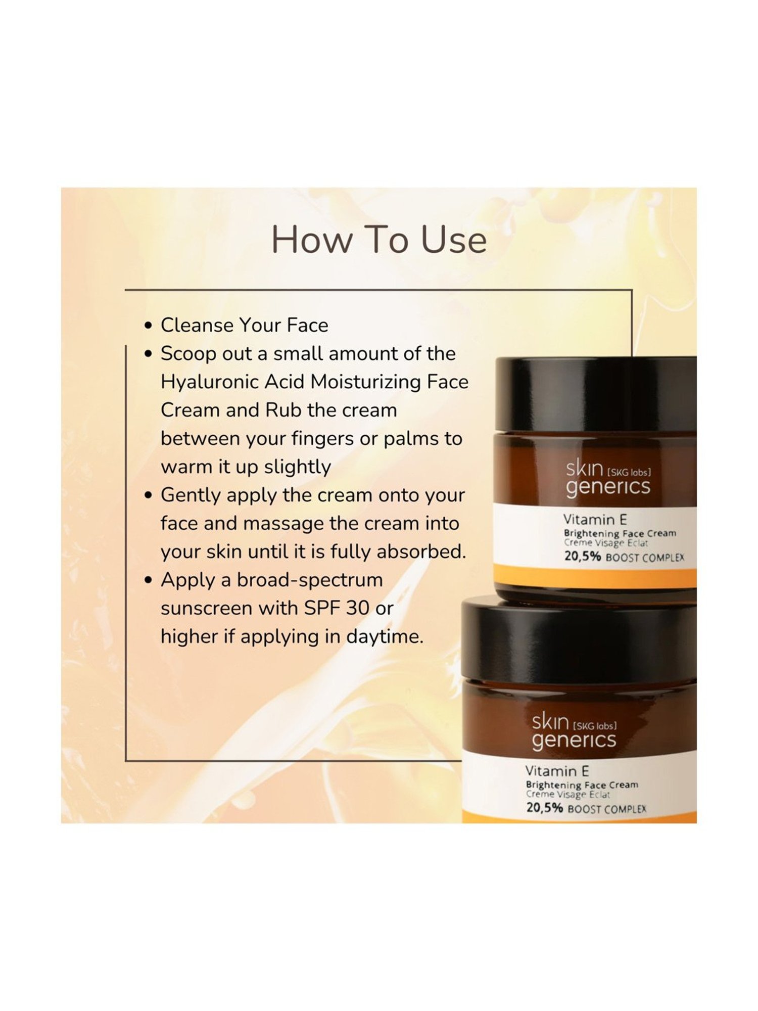 Skin Generics Vitamin E Antioxidant Cream - 50 ml