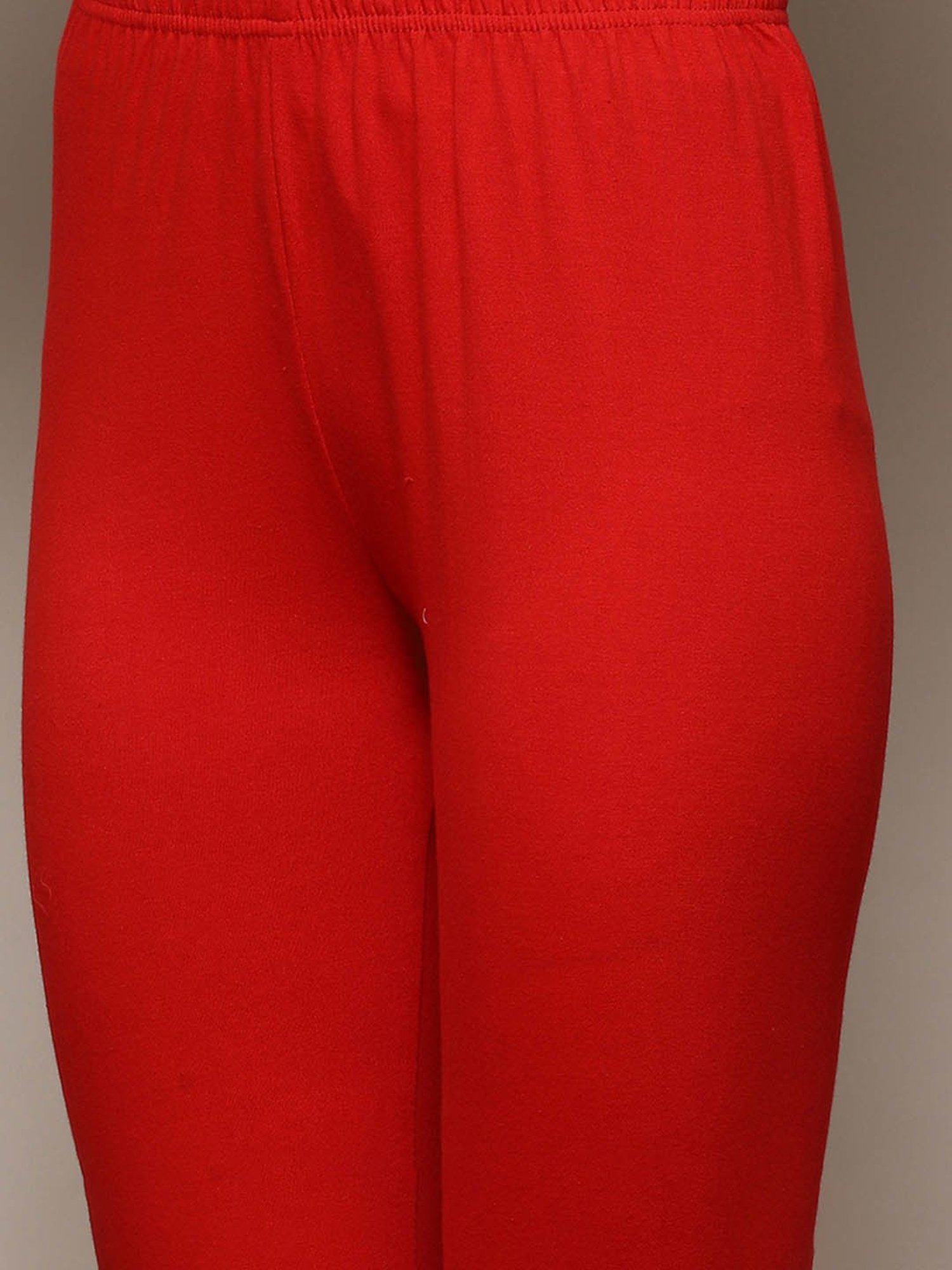 Biba Red Cotton Printed Anarkali Kurta With Churidar & Dupatta