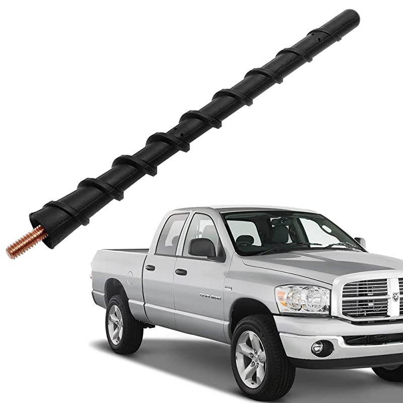 7 inch Spiral Replacement Antenna Mast Compatible with Dodge Ram 1500 & Ford F-150 (2009-2021)