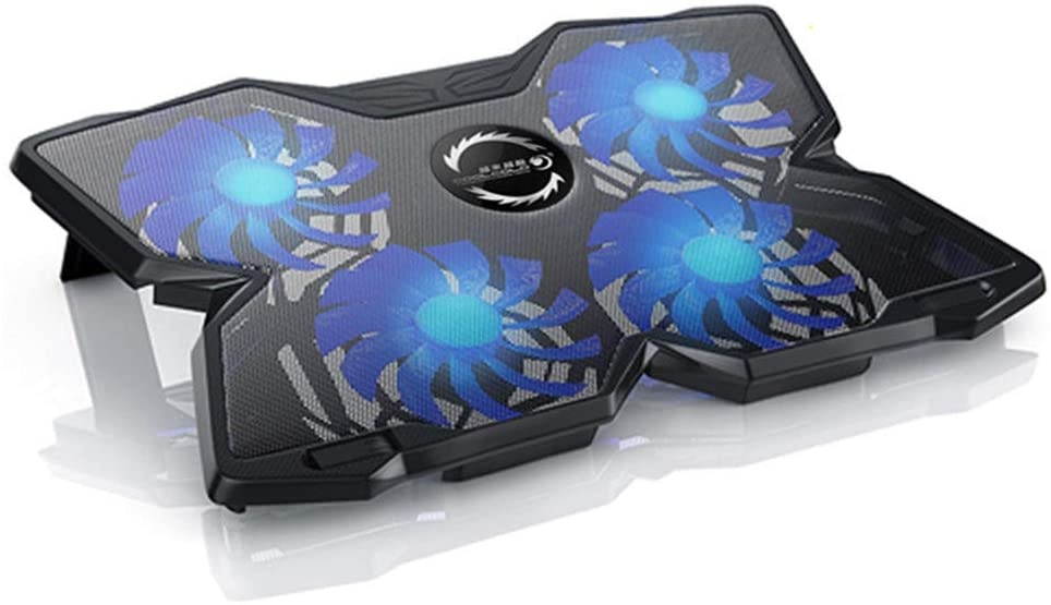 Universal Gaming Laptop Cooling Pad with 4 Fan Notebook Powerful Air Flow Cooler Laptop Cooling Fan