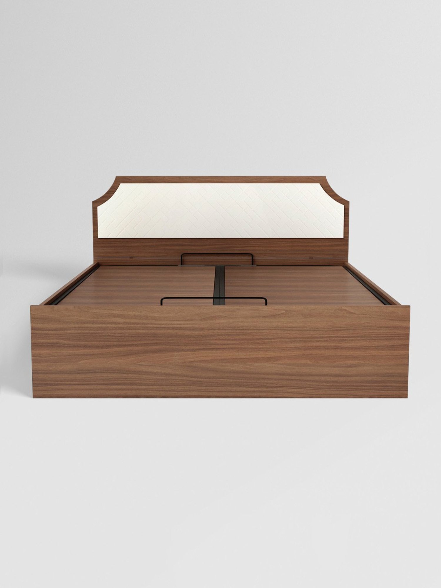 Nilkamal Riva Black Engineered Wood King Size Bed with Storage