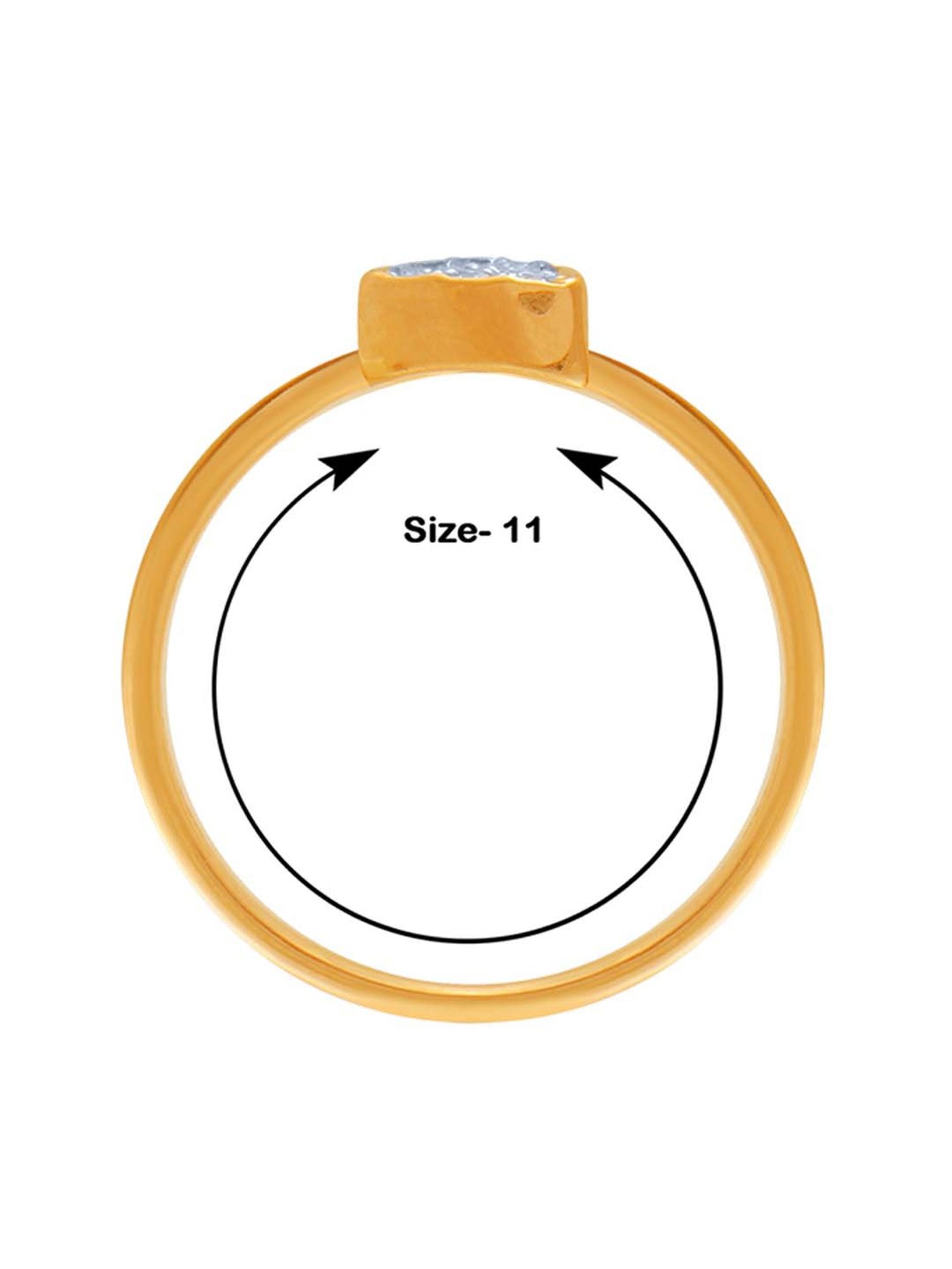 Mia By Tanishq Nature's Finest 14k Yellow Gold Radiant Sp Elegance Diamond Ring