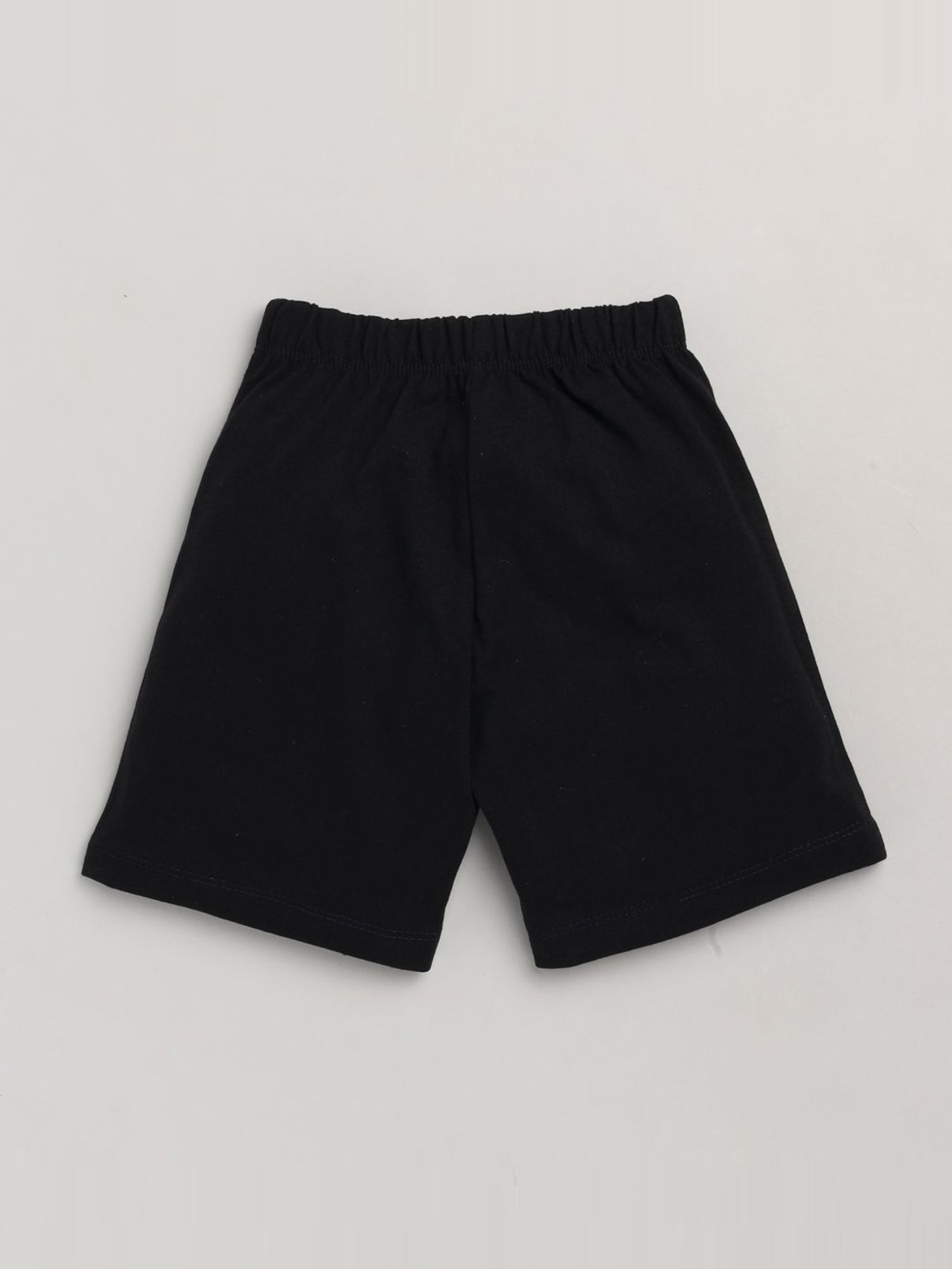 Lazy Shark Kids Cream Printed T-Shirt & Shorts