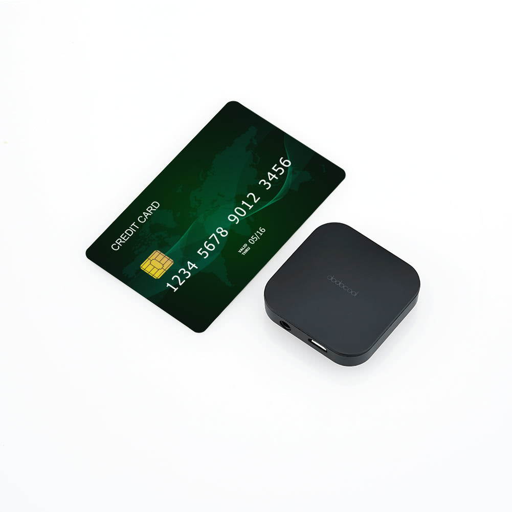 dodocool Portable Mini 2-in-1 Rechargeable Wireless Transmitter Receiver - Black