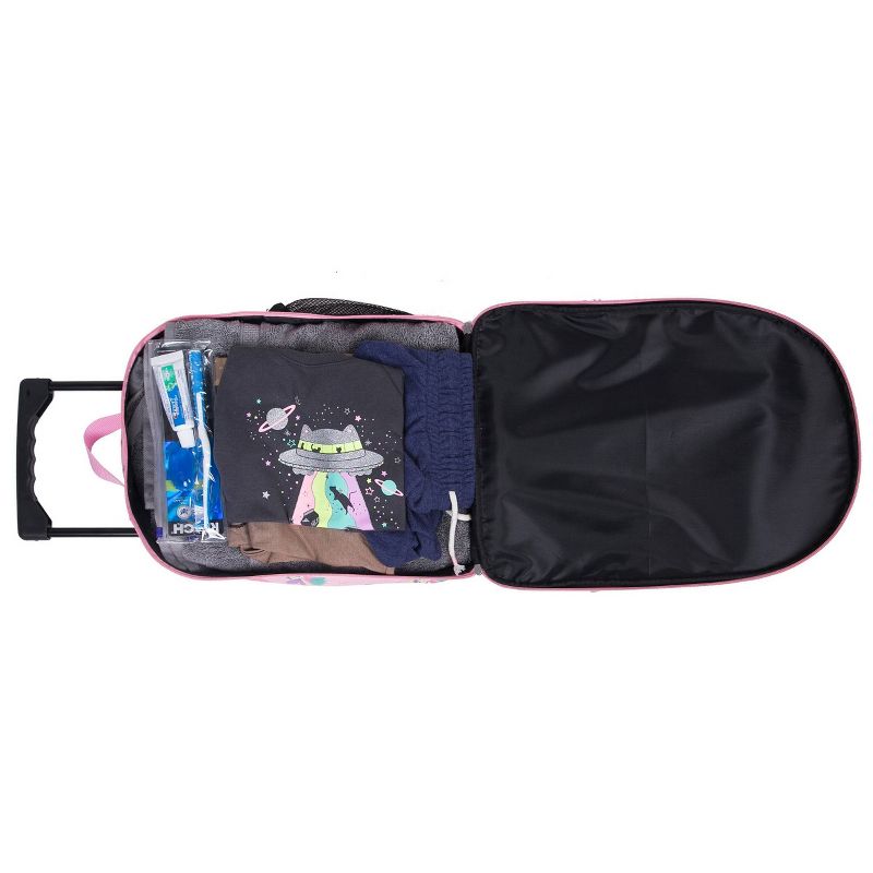 Wildkin Olive Kids' Fairy Princess Rolling Carry On Suitcase - Pink