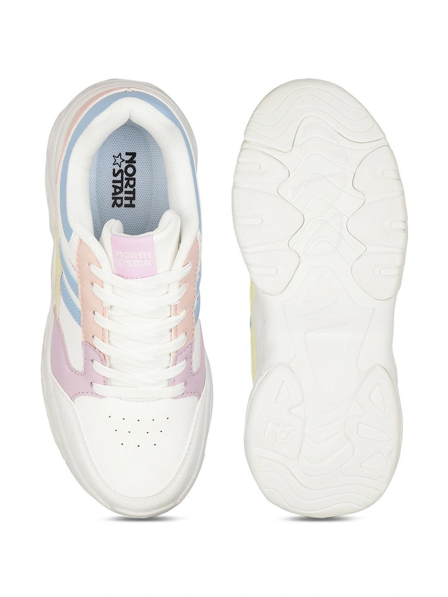 North Star by Bata Women's MACAO White Sneakers