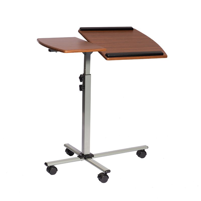 Mobile Laptop Cart Steel Mahogany - Techni Mobili