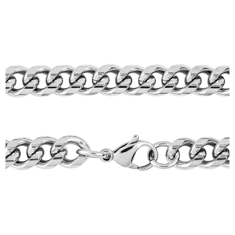 Men's West Coast Jewelry Stainless Steel High Polished Curb Link Chain (9.3mm)