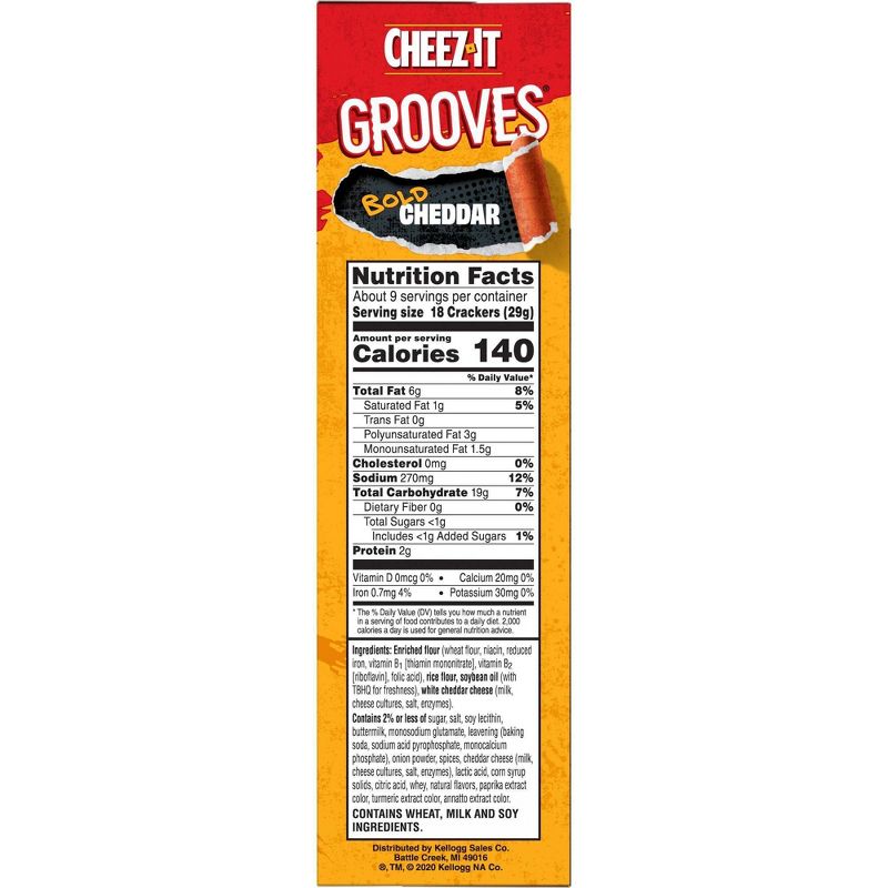 Cheez-It Grooves Original Cheddar Crackers - 9oz