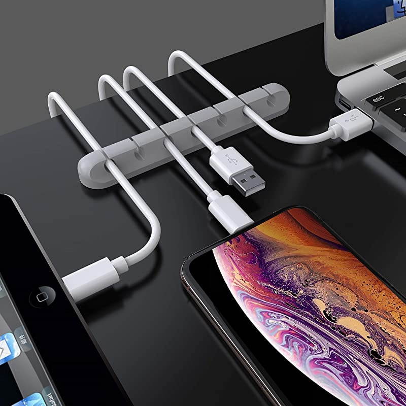 Cable Holder Clips 3Pack Cable Management Cord Organizer Clips Silicone Self Adhesive for Desktop USB Charging Cable Power Cord Mouse Cable Wire PC Office Home