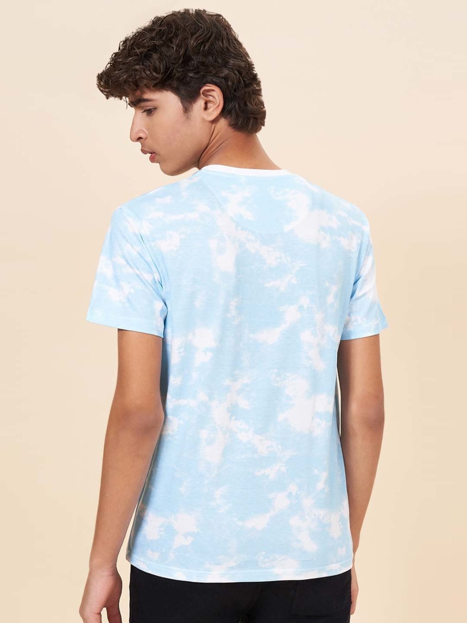 Coolsters by Pantaloons Kids Sky Blue Cotton Printed T-Shirt