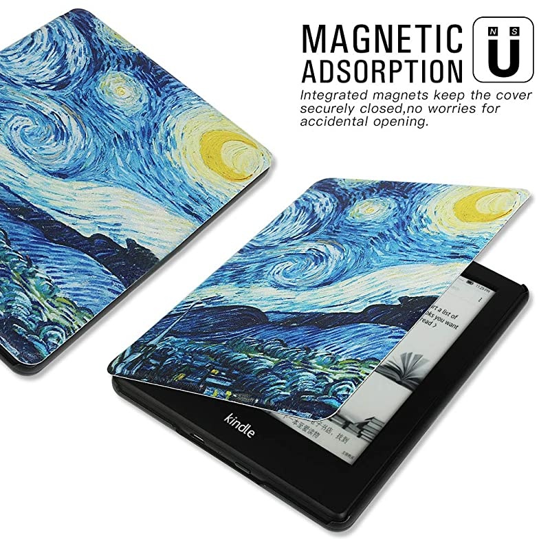 Smart Case for Kindle Paperwhite(2018 Released, 10th Generation) - Slim and Light Weight Shell Cover with Auto Wake/Sleep for Kindle Paperwhite 2018-Star Sky