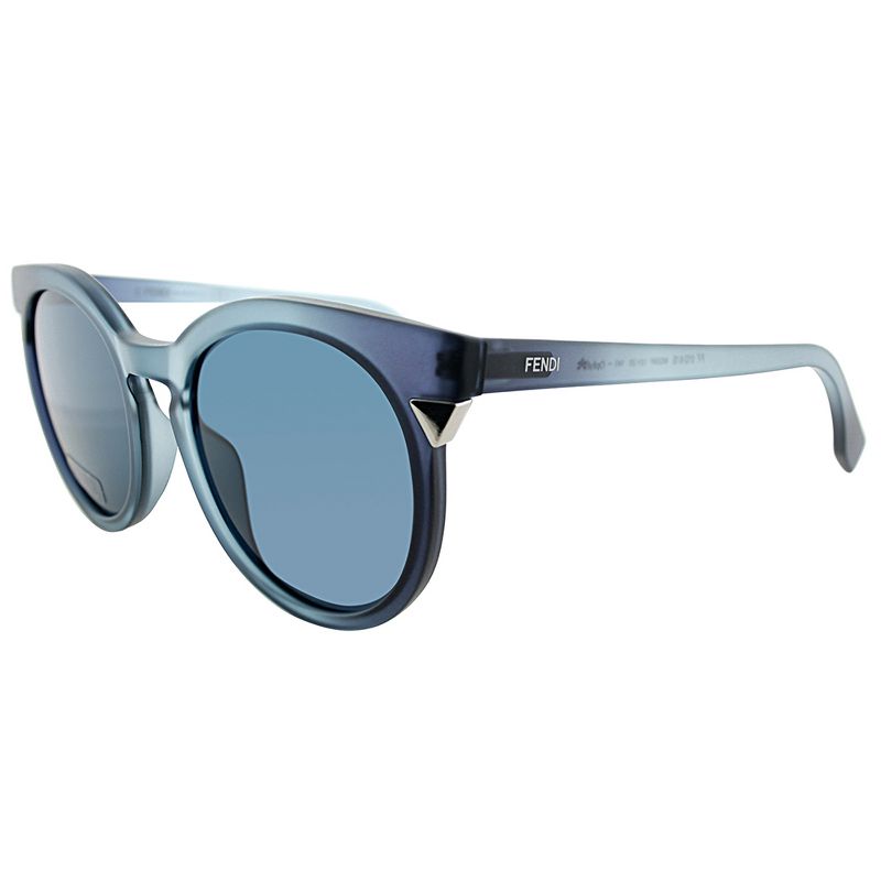 Fendi Fendi Angle  MQS Womens Square Sunglasses Transparent Azure 52mm