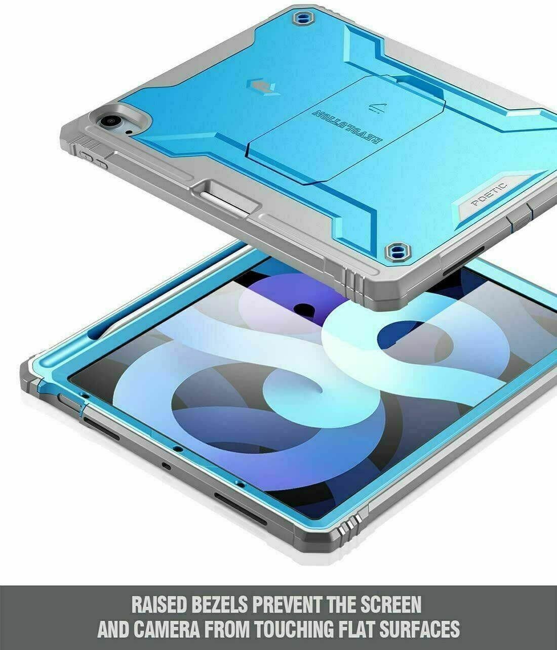 For iPad Air 4 2020 Tablet Case | Rugged Shockproof Dual Layer Cover Blue