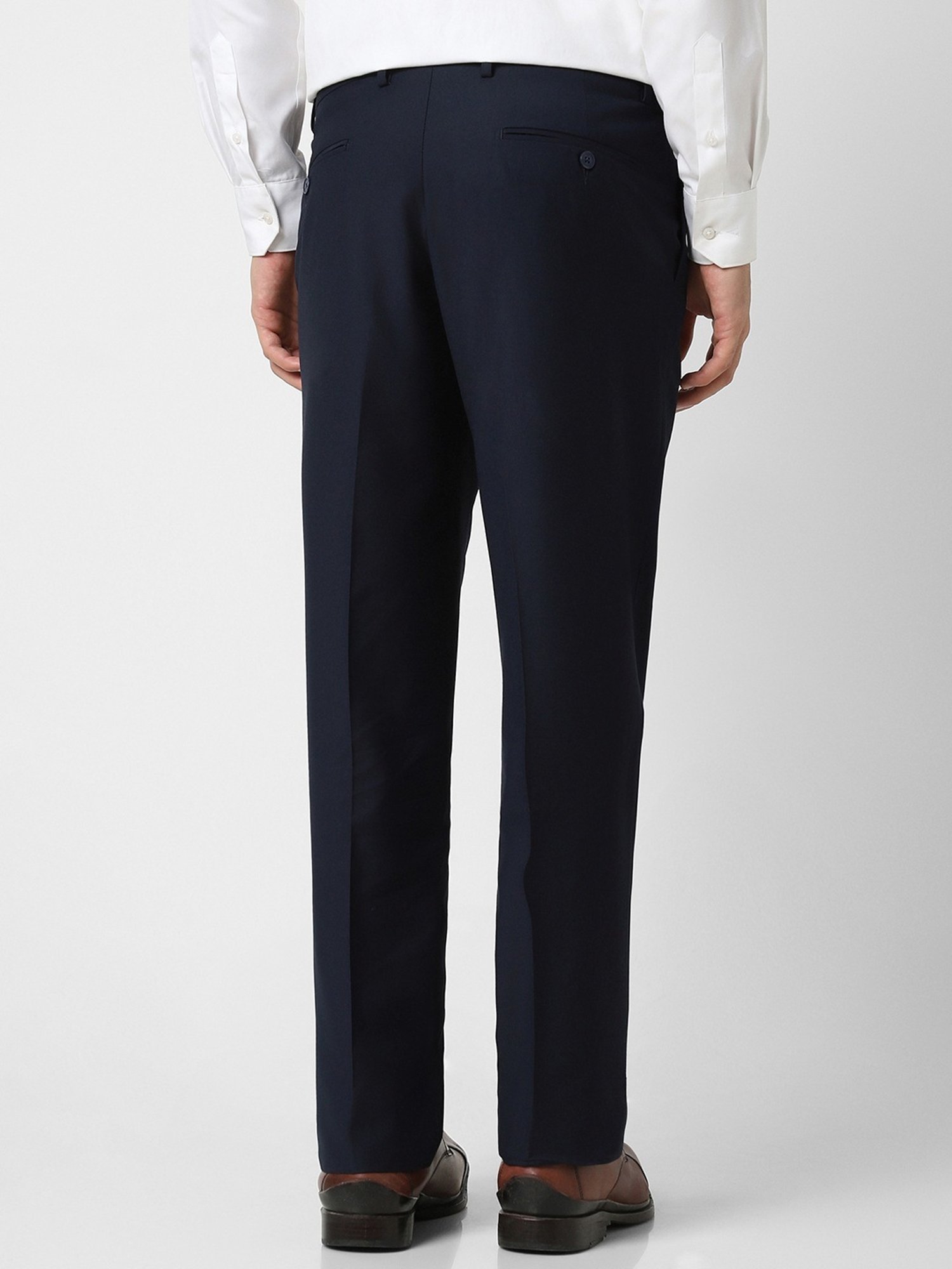 Van Heusen Navy Regular Fit Trousers