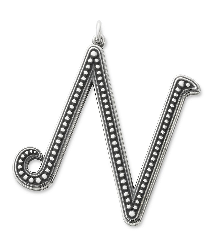 James Avery Beaded Initial Pendant Charm