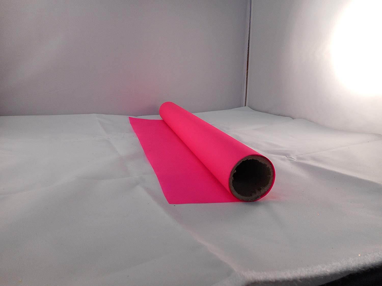Metallic PVC Rolls 48 Inches Wide By 100 Ft. Length 1.4 Mil Gauge Film (Neon Pink)