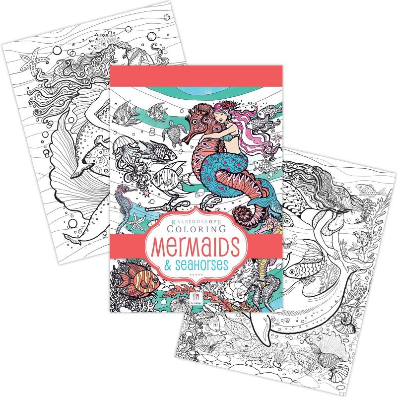 Kaleidoscope Coloring Kit: Mermaids & Seahorses - Hinkler Books