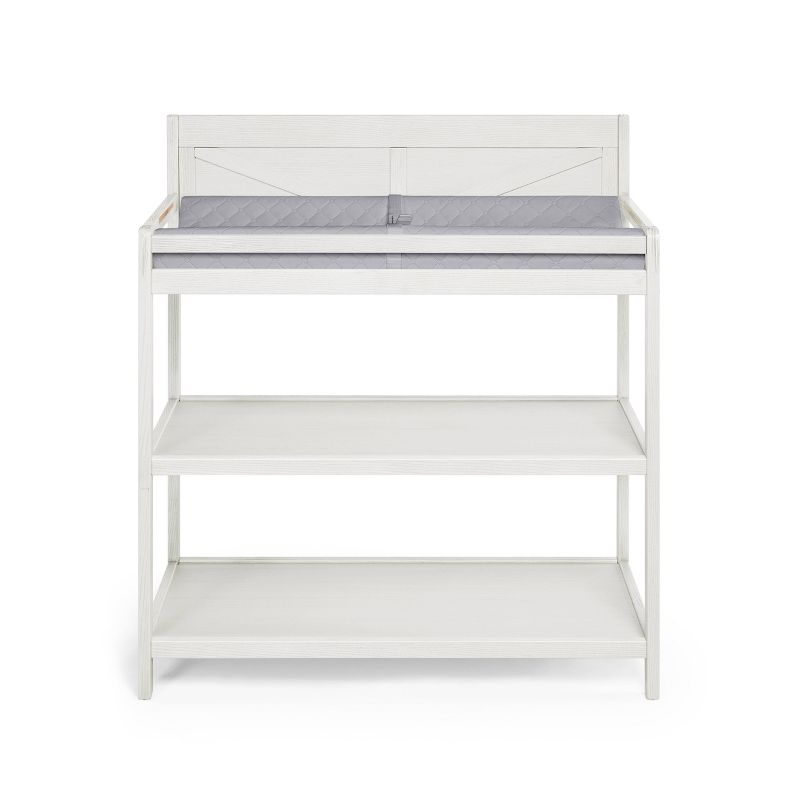 Hankel Changing Table - Pure White and Weathered Oak - South Shore