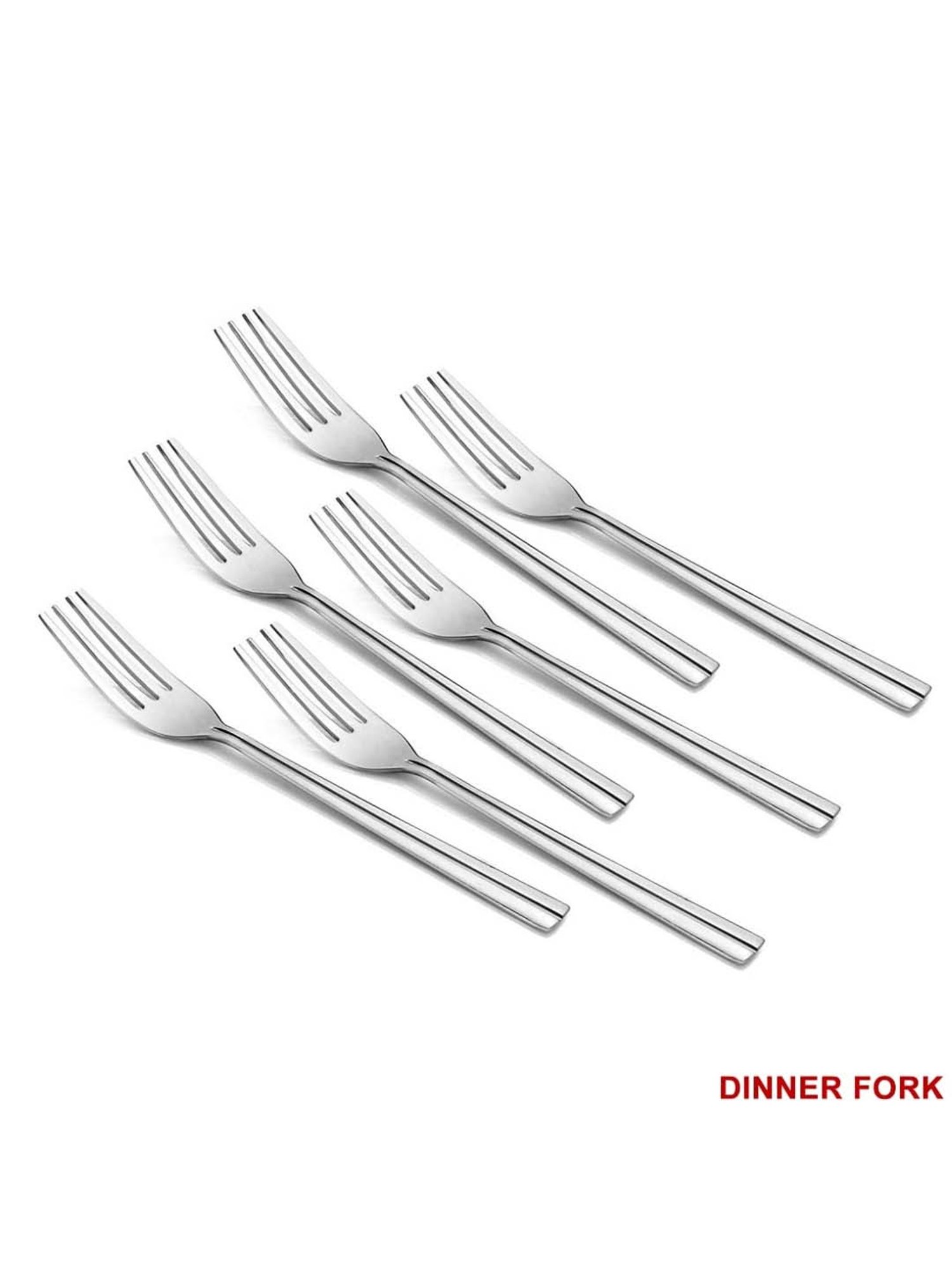 FnS Nile Silver Stainless Steel Cutlery - Set of 24