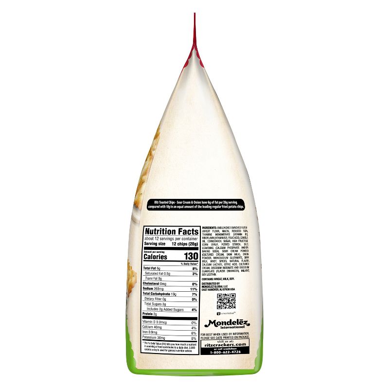Ritz Family Size Toasted Sour Cream and Onion Chips - 11.4oz