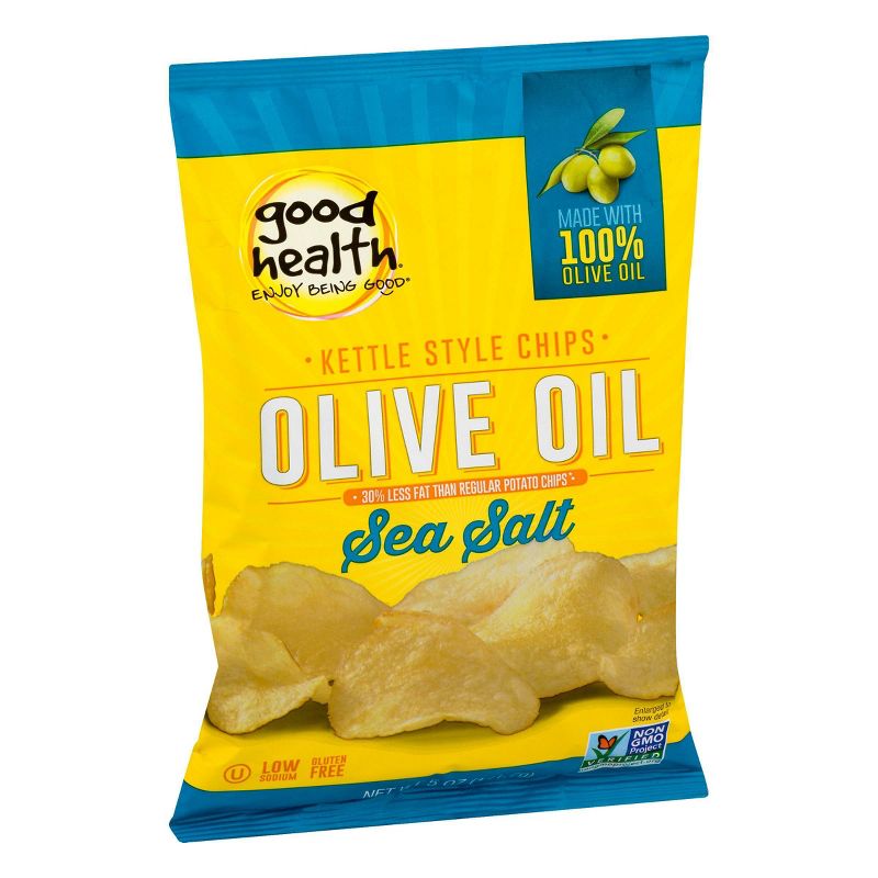 Good Health Olive Oil & Sea Salt Kettle Chips - 5oz