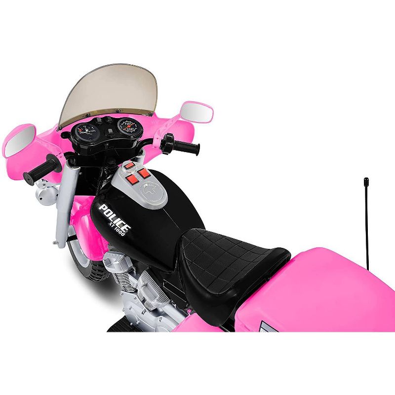 Kid Motorz 12V Police Motorcycle Powered Ride-On - Pink