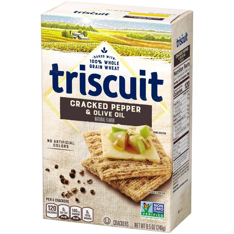 Triscuit Cracked Pepper & Olive Oil Crackers - 8.5oz