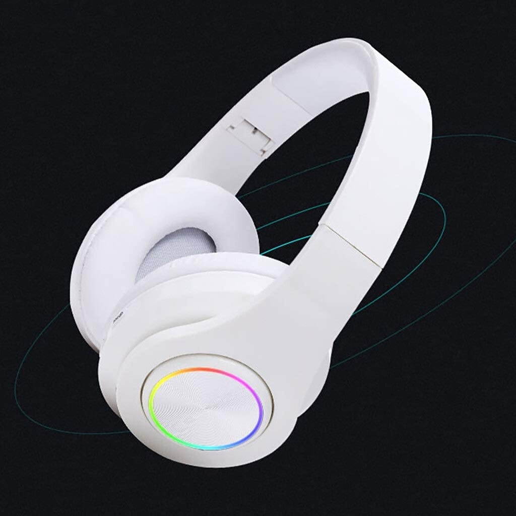UKLLYY Wireless Headphones Bluetooth Headset Foldable Stereo Gaming Earphones with Microphone for PC Computer Games Laptops Headphones