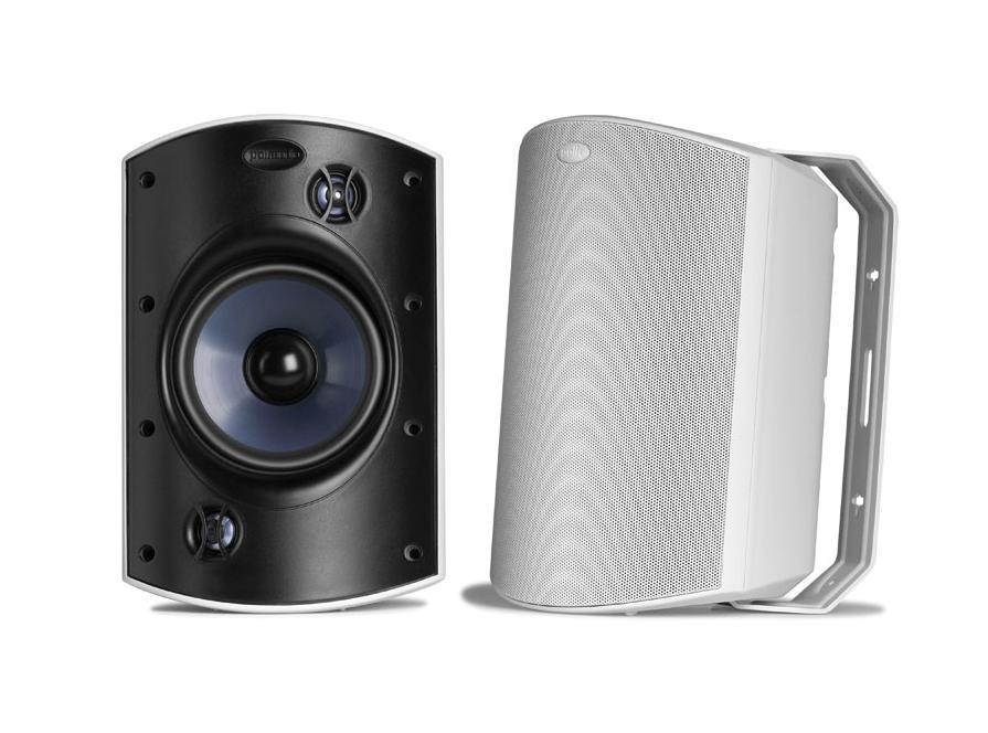 Polk Audio Atrium8 SDi High Performance All Weather Outdoor Loudspeaker with Dual Tweeters and PowerPort Bass Venting (White/Single)