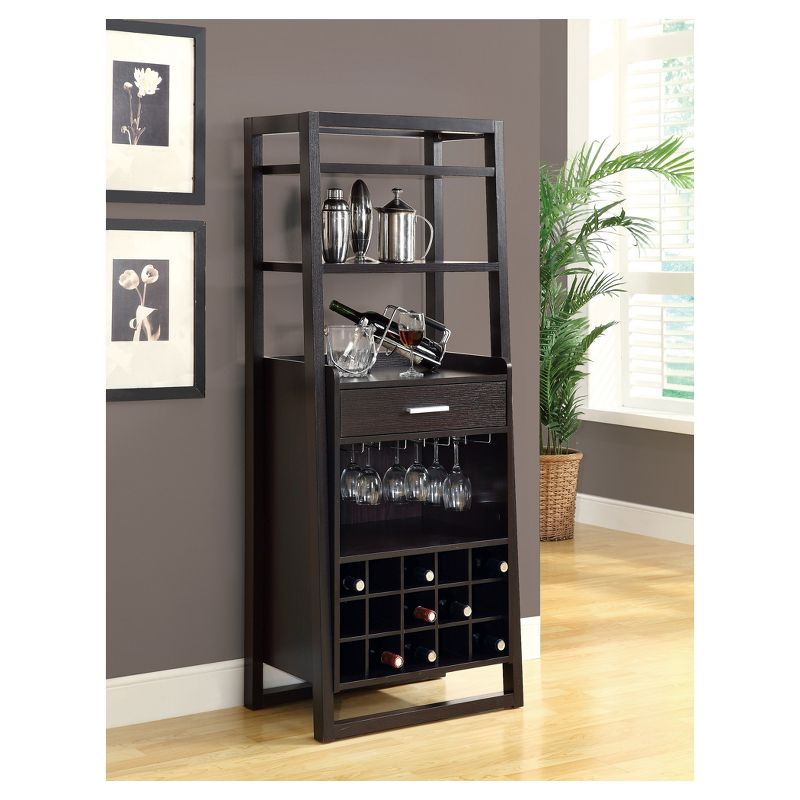 Home Bar Ladder Style Cappuccino - EveryRoom