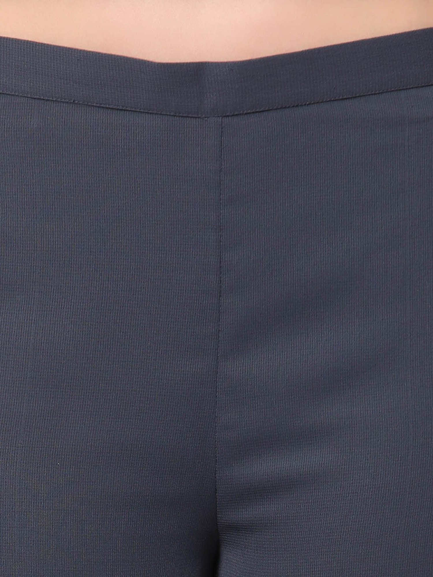 Office & You Blue Straight Fit Palazzos