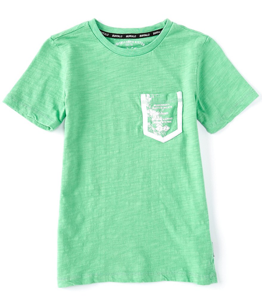 Buffalo David Bitton Big Boys 8-20 Short-Sleeve Printed-Pocket Tee