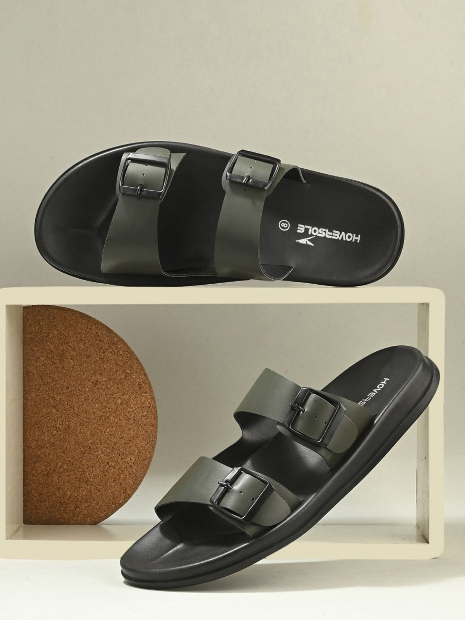 Hoversole Men's Olive Casual Sandals