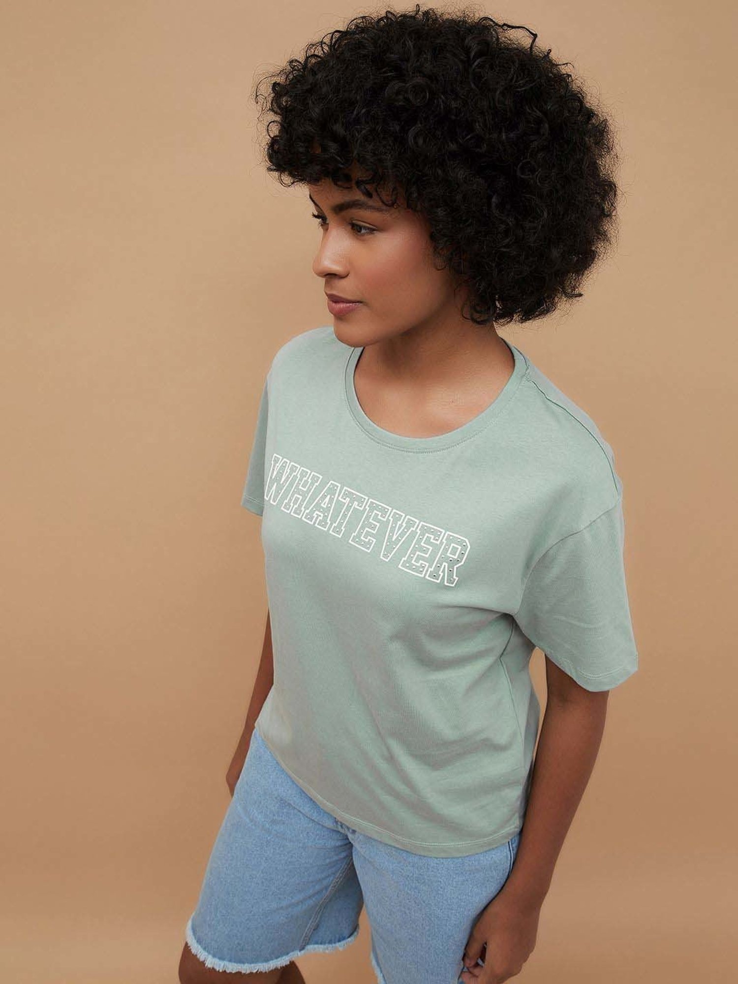 Fame Forever by Lifestyle Blue Cotton Printed T-Shirt