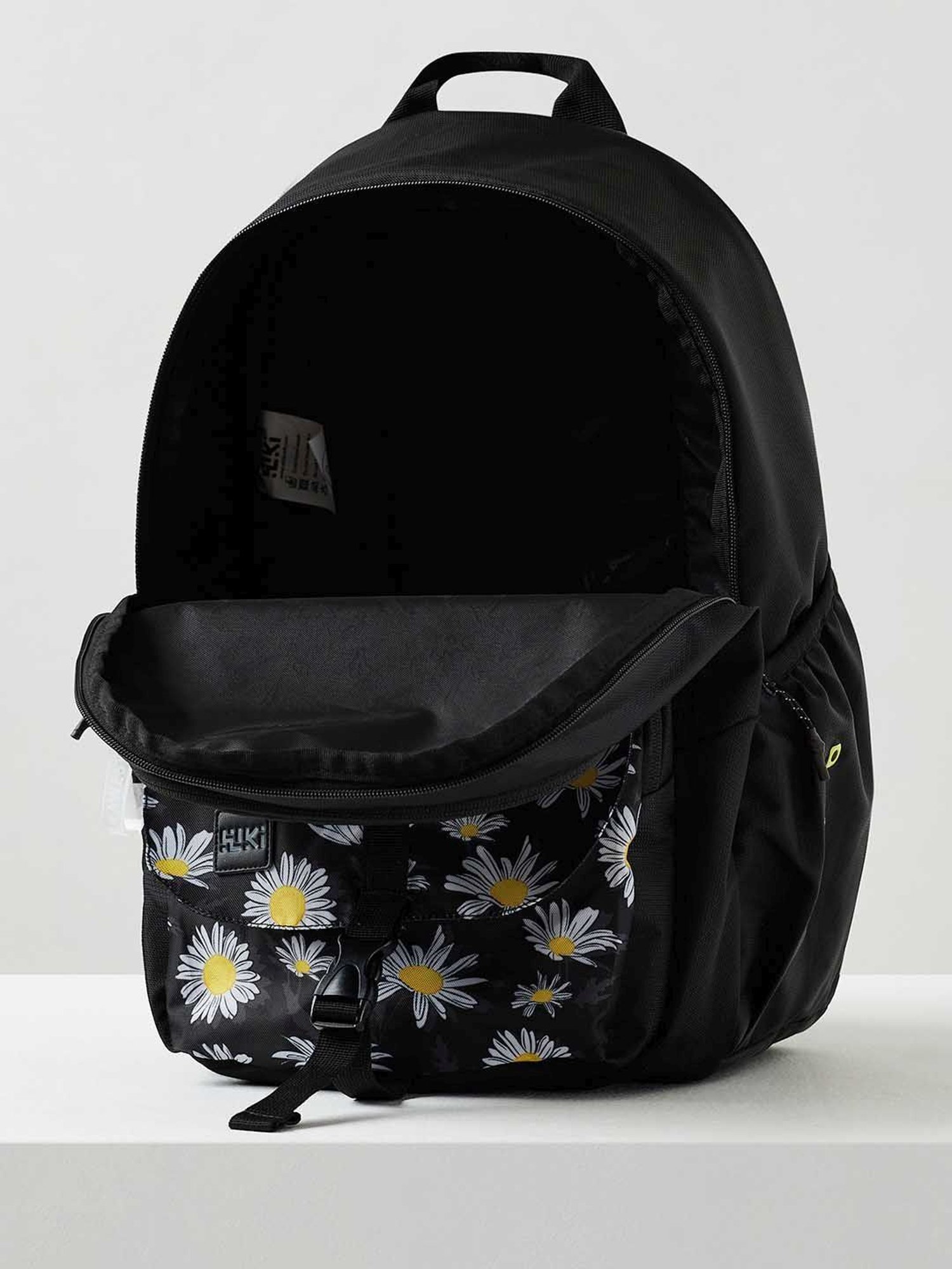 Wiki Back to School Pack Plus Black Polyester Printed Backpack - 22 Ltrs